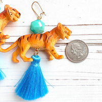Bengal Tiger Tassel Earrings