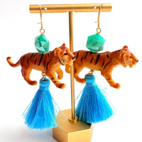 Bengal Tiger Tassel Earrings