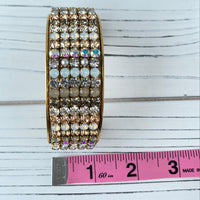 Lenora Dame Rhinestone Cuff Bracelet - Choice of 3 Colors