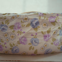 Lenora Dame One-of-a-Kind Purple Quilted Cosmetic / Makeup bag