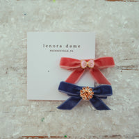 Lenora Dame One-of-a-Kind Velvet hair bow