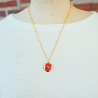 Lenora Dame Cute As A Button Red Locket
