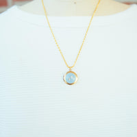 Lenora Dame Cute As A Button Blue Locket