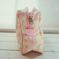 Lenora Dame One-of-a-Kind Daisy Quilted Cosmetic / Makeup bag