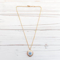 Lenora Dame White Wreath Locket