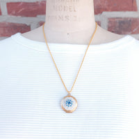 Lenora Dame White Wreath Locket