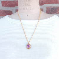 Lenora Dame Raspberry Pinky Locket