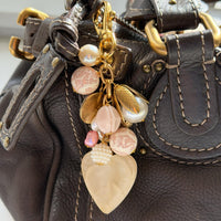 Lenora Dame Opalite Heart Bag Charm