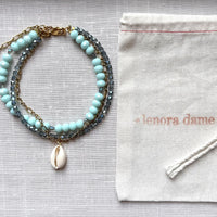 Lenora Dame Ankle Bracelet in Blue