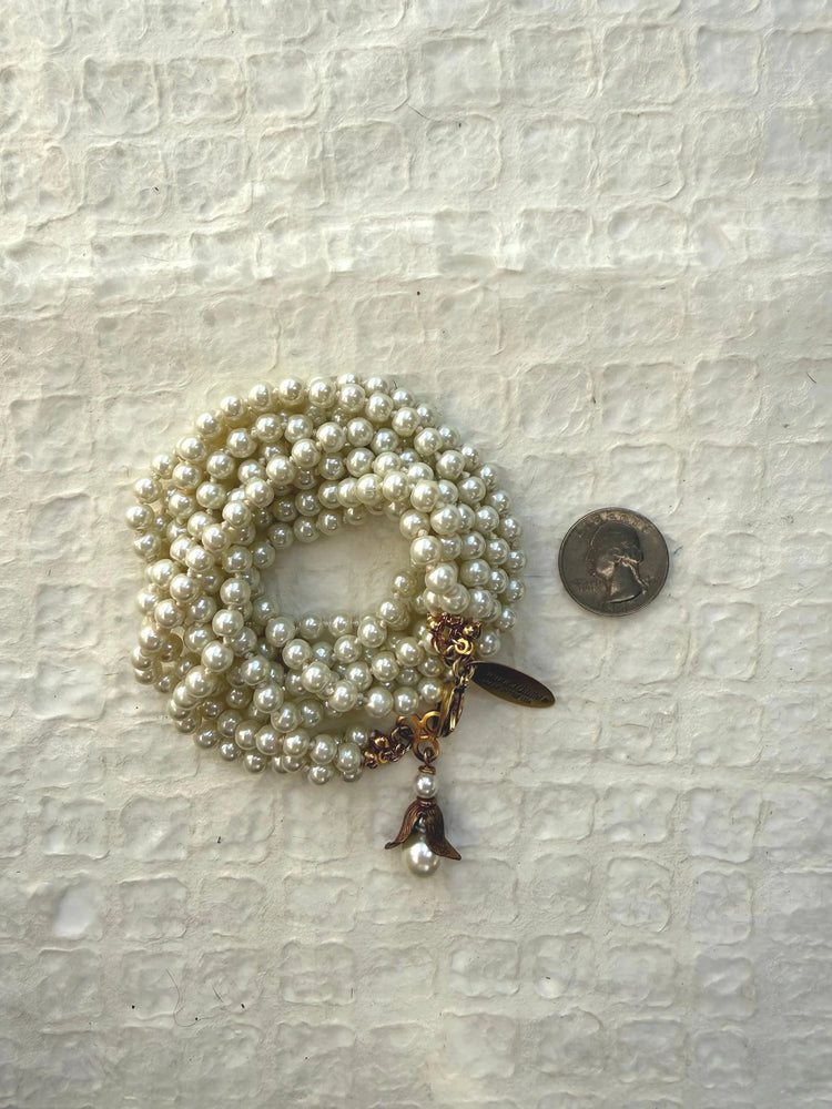 The Audrey Pearl Wrap Bracelet