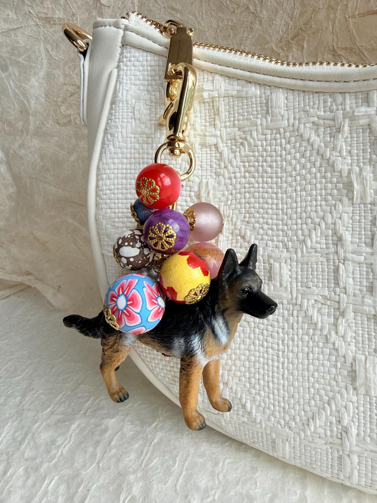 Lenora Dame German Shepherd Bag Charm