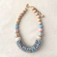 Folk Art Button Statement Necklace