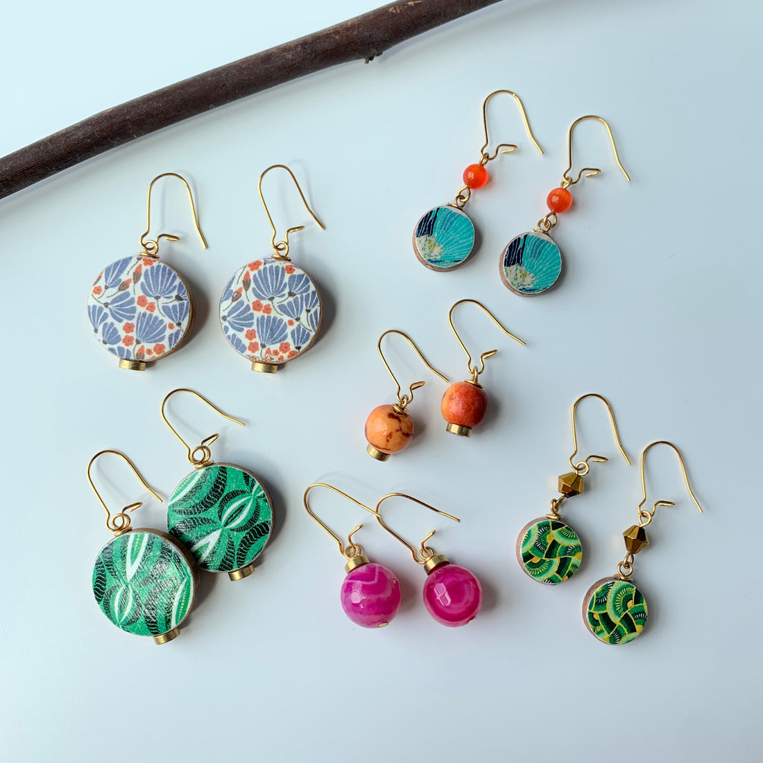 Folk Art Collection Discus Earring Sets