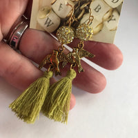 Lenora Dame Bird Tassel Earrings