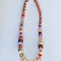 Lenora Dame Long Queen Mum Pinky Necklace