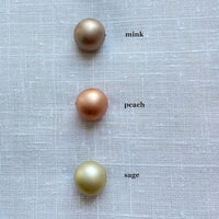 Lenora Dame Classic Bead Cap Matte Pearl Charm Bracelet - 5 Color Options