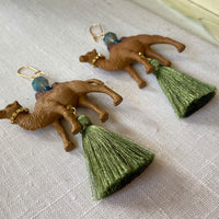 Lenora Dame Hump Day Camel Earrings