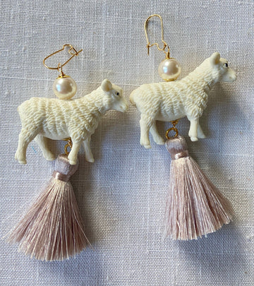 Lenora Dame Sheep Earrings