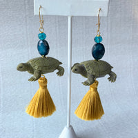 Lenora Dame Steady As She Goes Earrings - Turtle Earrings - Turtle Gift