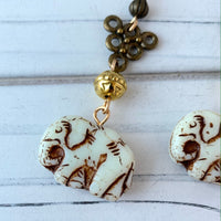 Lenora Dame Strength & Wisdom Elephant Earrings