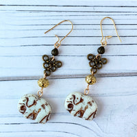 Lenora Dame Strength & Wisdom Elephant Earrings