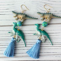 Lenora Dame Dino Duo Tassel Earrings