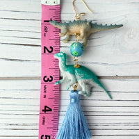 Lenora Dame Dino Duo Tassel Earrings