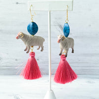 Lenora Dame Bashful Ram Tassel Earrings