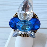 Lenora Dame One of a Kind Statement Ring in Sapphire