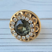 Lenora Dame Green Eyed Lady Statement Ring