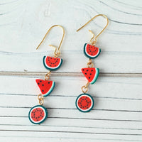 Lenora Dame Watermelon Sugar Dangle Earrings