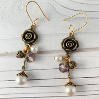 Lenora Dame Baroque Earrings - Halloween Earrings