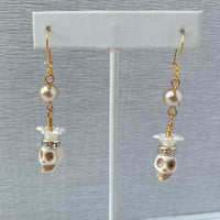 Lenora Dame Skull Bride Earrings