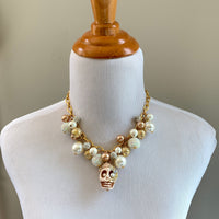 Lenora Dame Oleander Sugar Skull Bride Charm Necklace