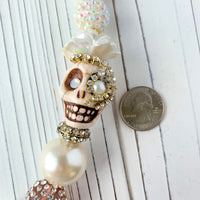 Lenora Dame Oleander Sugar Skull Queen Mum Necklace