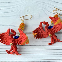Lenora Dame Phoenix-Ville Statement Earrings, Phoenix Earrings