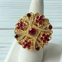 Lenora Dame Mistletoe Holiday Cocktail Ring