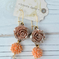 Lenora Dame Caramel Fall Bouquet Earring