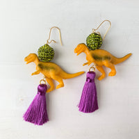 Lenora Dame Carnotauris Dinosaur Earrings