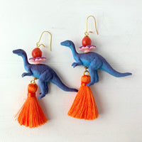 Lenora Dame Gallimimus Dinosaur Earring