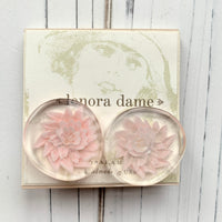 Lenora Dame Vintage Reverse Etched Earrings - 3 Color Choices