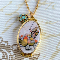 Lenora Dame Easter Bunny Locket Pendant Necklace