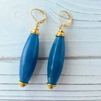 Lenora Dame Lantern Drop Earrings - 5 Color Options