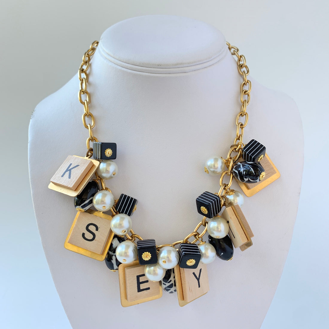 Lenora Dame Word Play Charm Necklace
