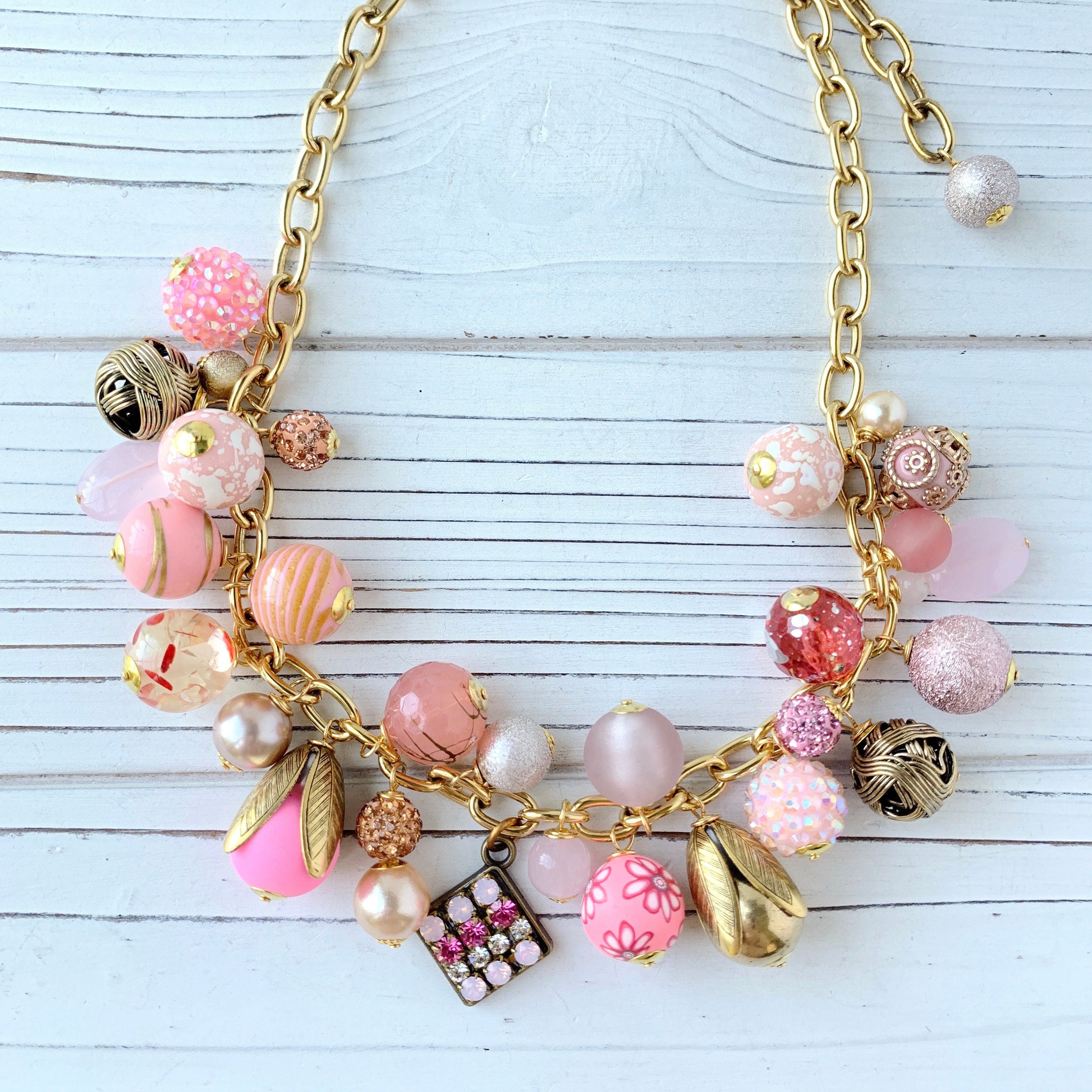 Pink Charm Necklace Lenora Dame