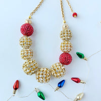 Lenora Dame Holiday Bling Bling Statement Necklace