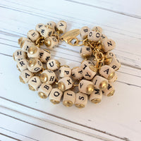 Lenora Dame Iconic Alphabet Bead Bracelet