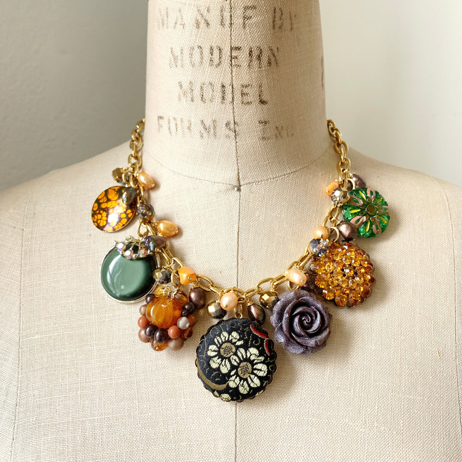 Lenora Dame Harvest Moon Statement Necklace - One-of-a-Kind
