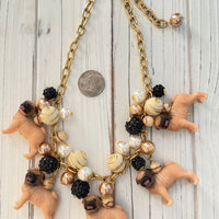 Lenora Dame Must Love Pugs Charm Necklace