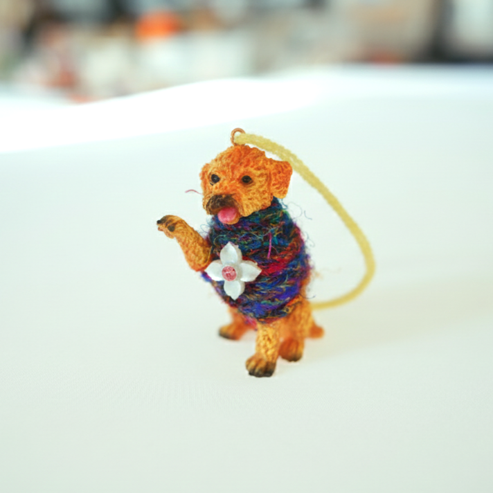 One-of-a-Kind Golden doodle Ornament